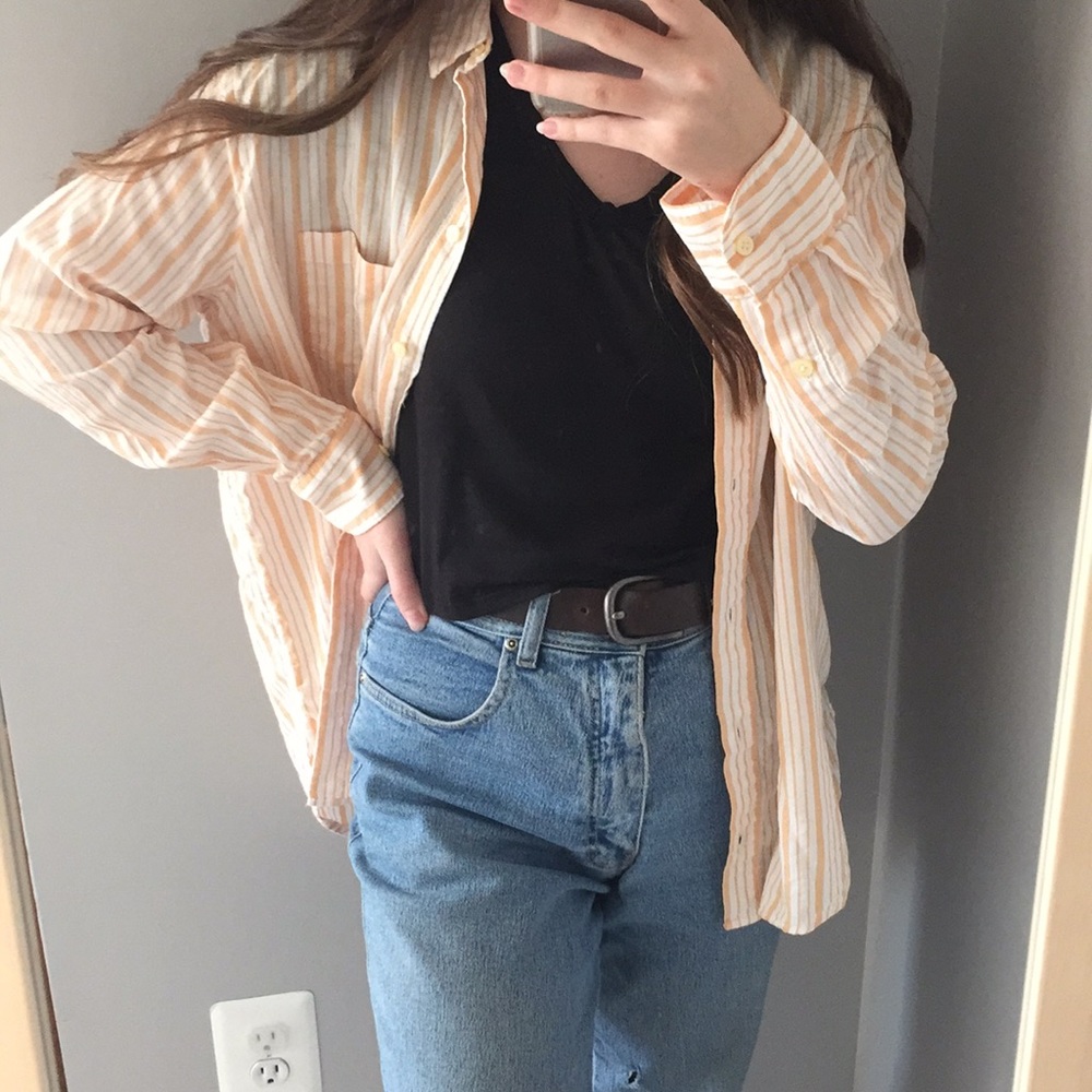Madewell Oversized Ex-Boyfriend Glenn Stripe Shirt - Picture 12 of 16
